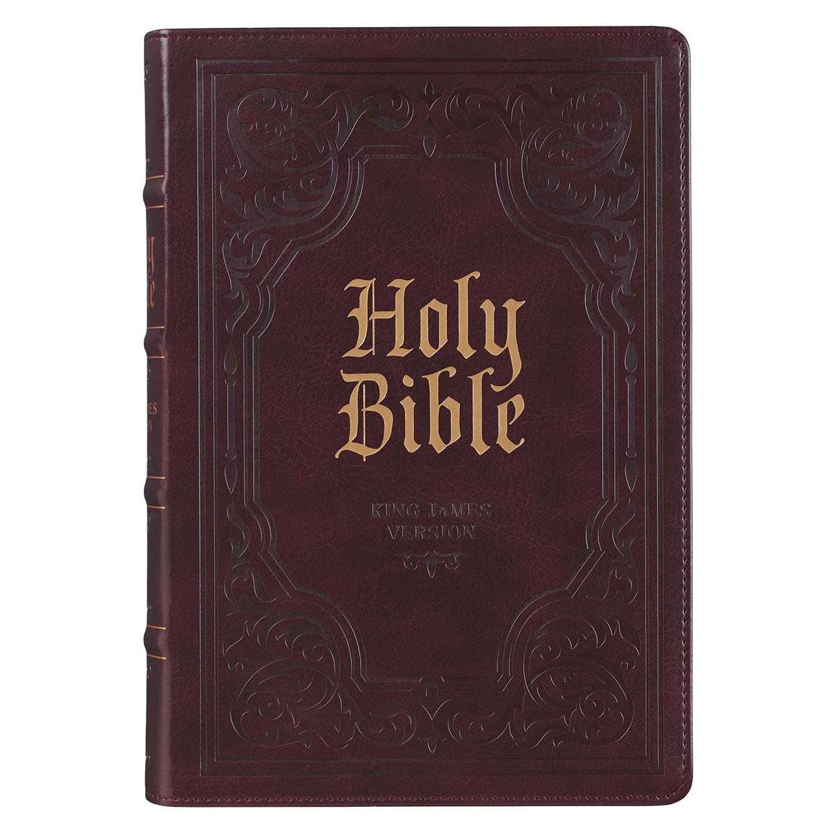 KJV Bible Giant Print Full-size Faux Leather, Dark Brown