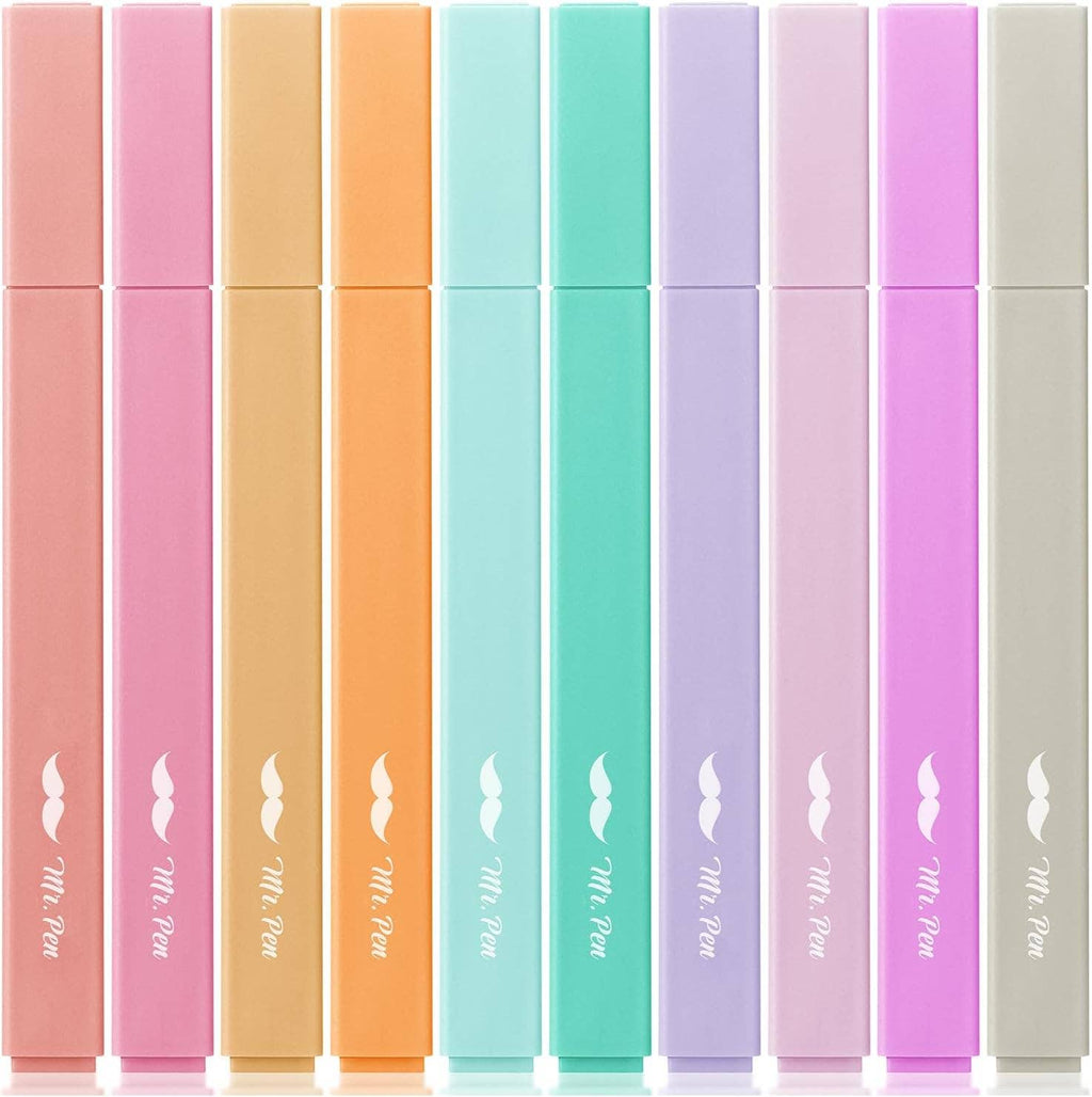 Aesthetic Highlighters 10 Pack Candy Colors