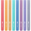 Muted Pastel Highlighters 8 Pack No Bleed