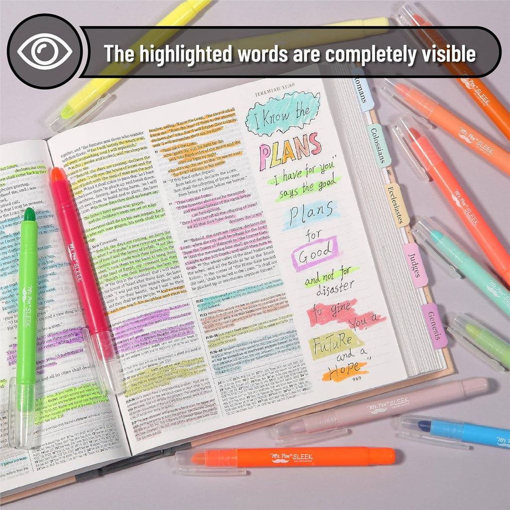 Gel Highlighters 16 Pack Vibrant Colors