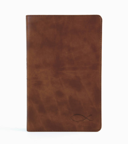 The KJV Study Bible [Chesnut Brown Fish]