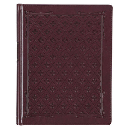 KJV Note-taking Bible LP Faux Leather HC, Burgundy
