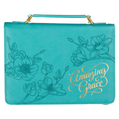 Bible Cover Fashion Teal Amazing Grace