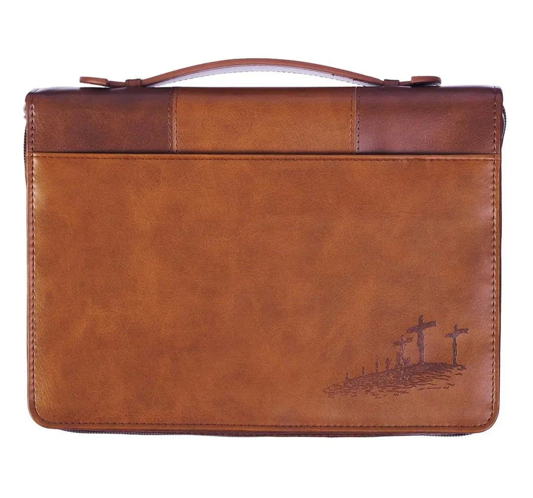 Bible Cover God So Loved The World John 3:16 Brown