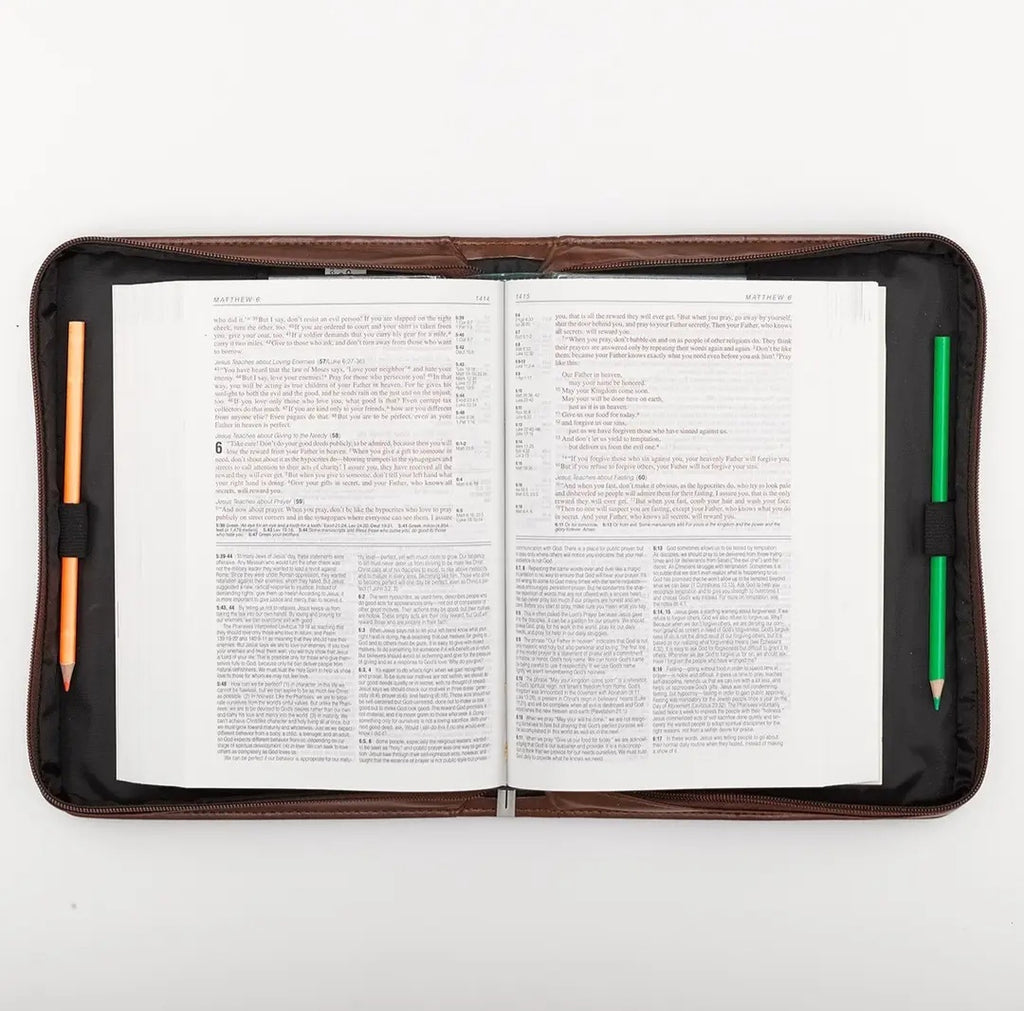 Bible Cover God So Loved The World John 3:16 Brown
