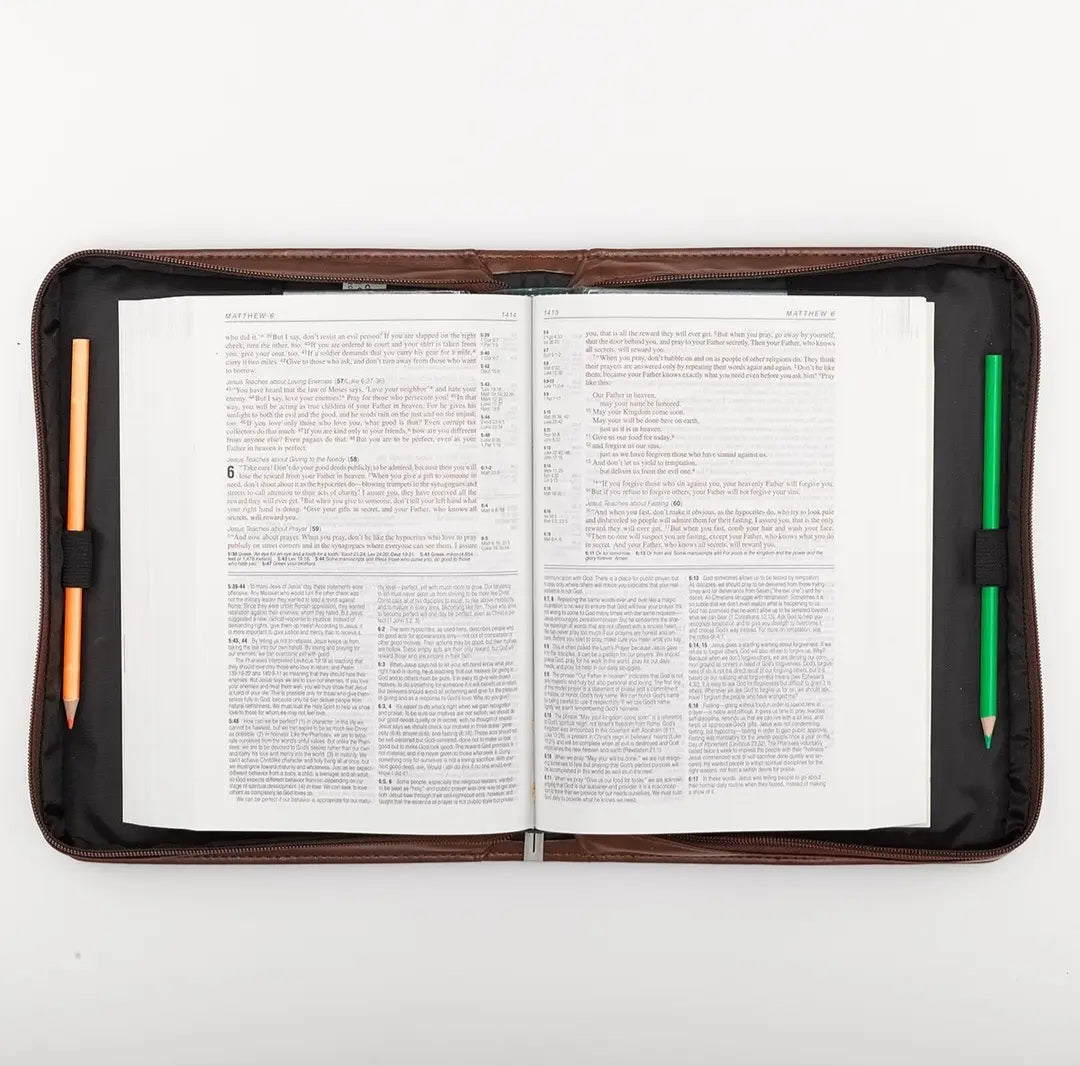 Bible Cover God So Loved The World John 3:16 Brown