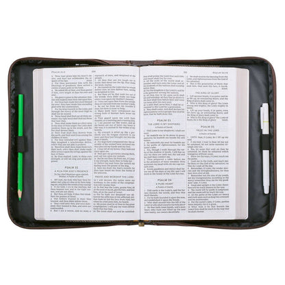 Bible Cover Classic Two-tone Lord is My Strength Ex. 15:2