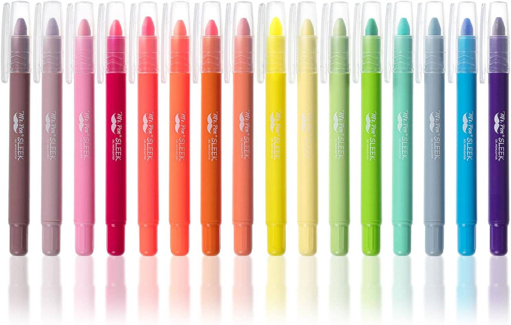 Gel Highlighters 16 Pack Vibrant Colors