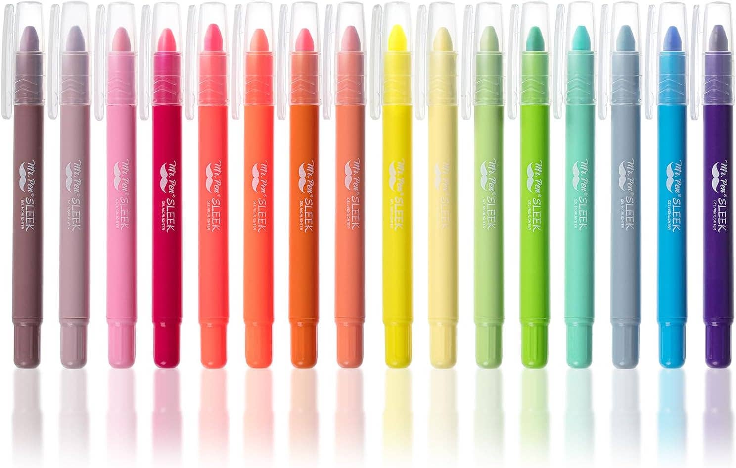 Gel Highlighters 16 Pack Vibrant Colors