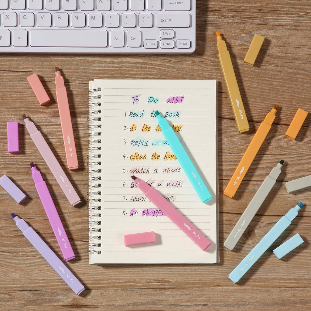 Aesthetic Highlighters 10 Pack Candy Colors