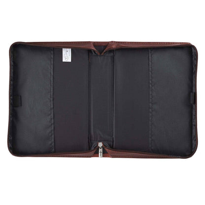 Bible Cover Classic Brown Two-tone Cross John 3:16