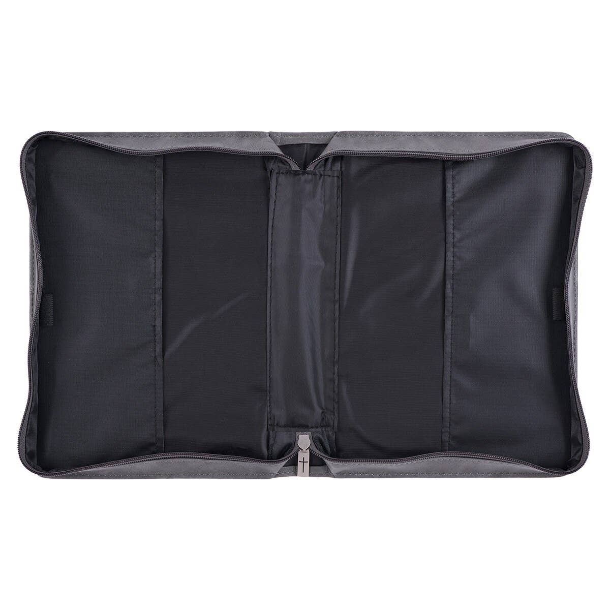 Bible Cover Classic Gray/Black Trust in the Lord Prov. 3:5