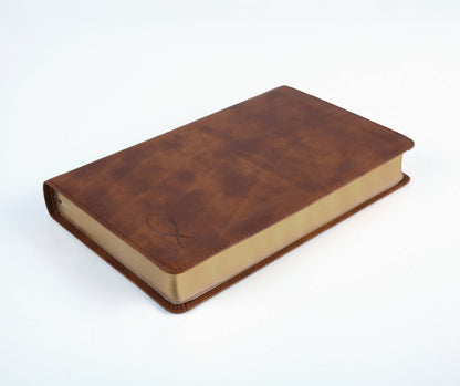 The KJV Study Bible [Chesnut Brown Fish]