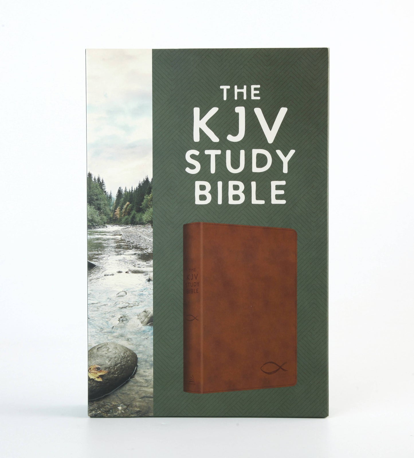 The KJV Study Bible [Chesnut Brown Fish]