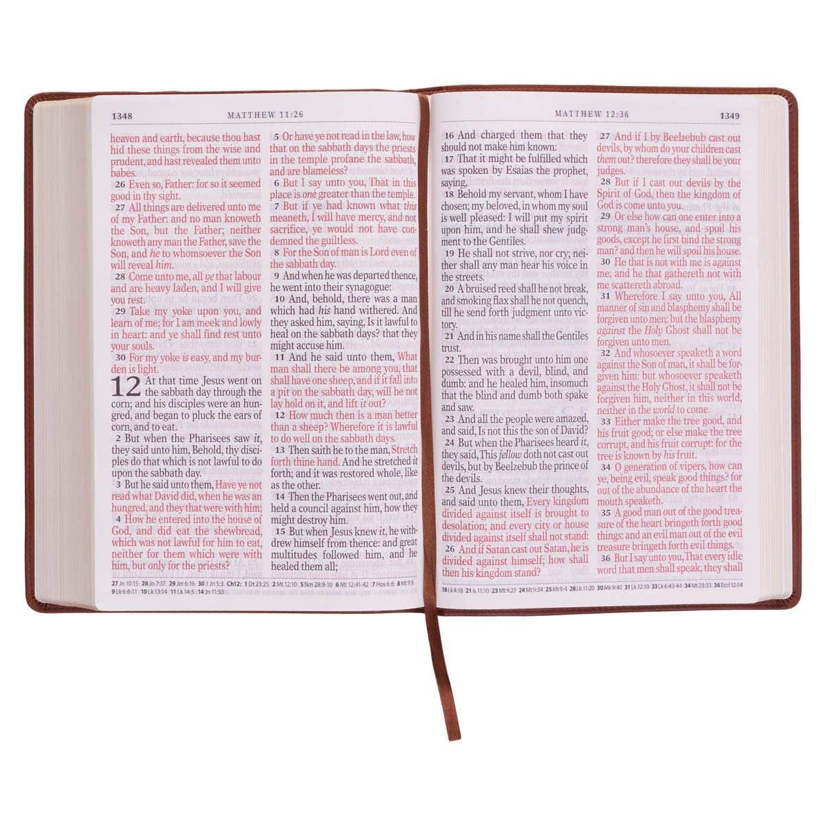 KJV Bible Super Giant Print Faux Leather, Saddle Tan