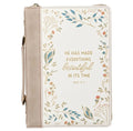 Bible Cover Everything Beautiful Ecc. 3:11 Medium
