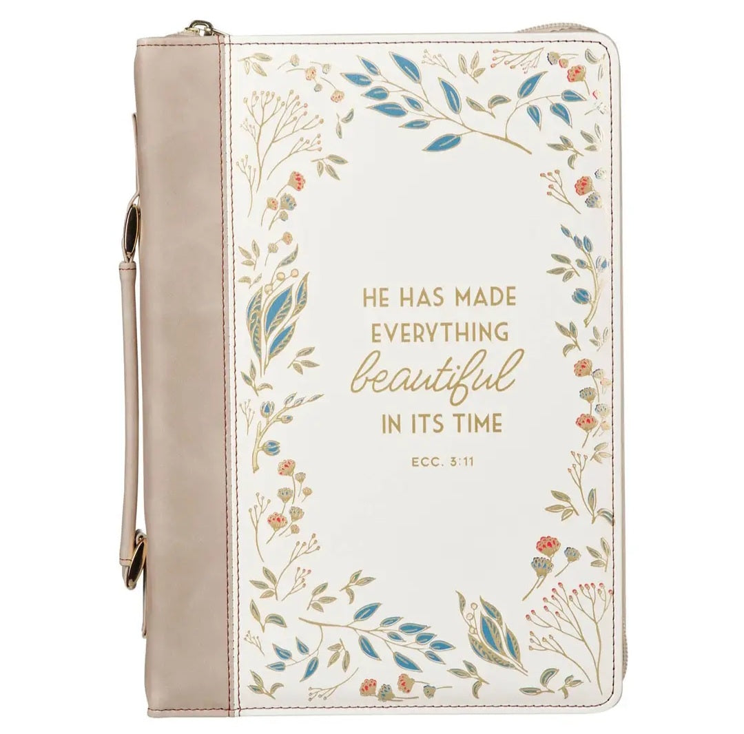 Bible Cover Everything Beautiful Ecc. 3:11 Medium
