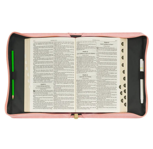 Bible Cover Floral Strength & Dignity Prov. 31:25 Large